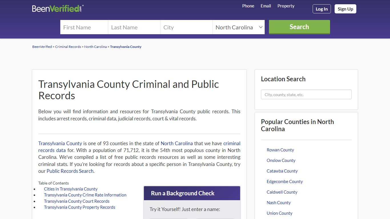 Transylvania County Arrest Records in NC - Court & Criminal Records ...